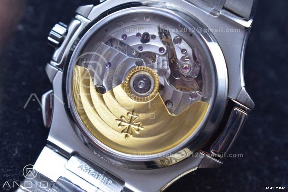 5980 Cozy Wht SS SS Stk A7750 Chrono Mod Date Nautilus PPF 435 1117